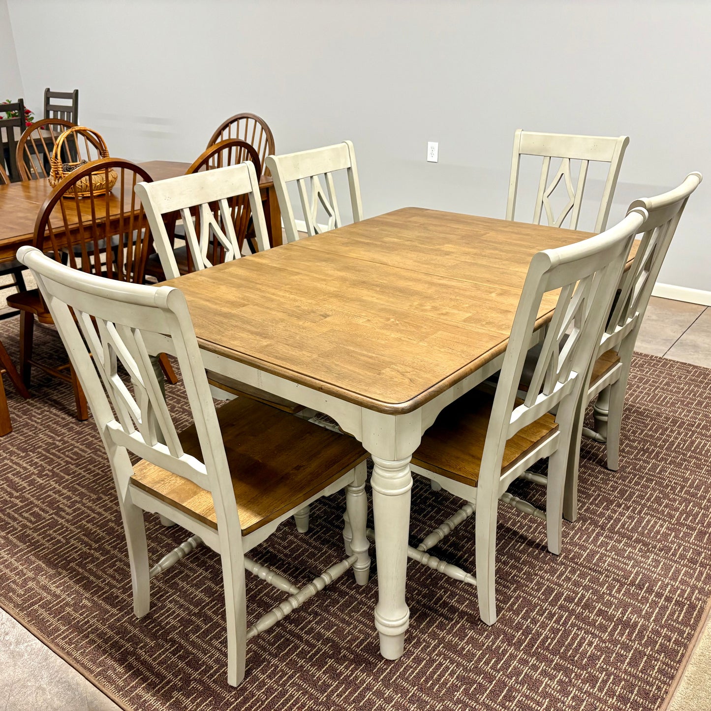 Corner Table & 6 Chairs