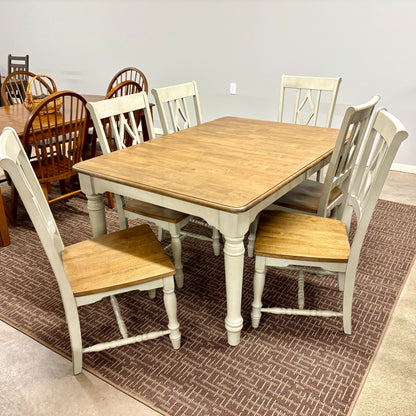 Corner Table & 6 Chairs