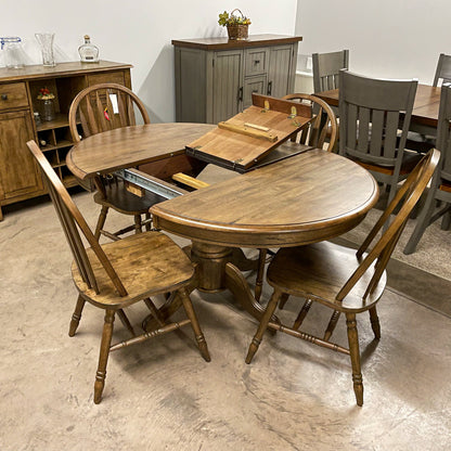 Rustic Chenille Table & 4 Chairs