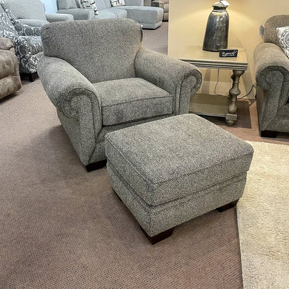 Monroe Urban Walnut Standard Ottoman