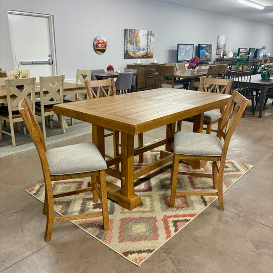 Havonplane Counter Height Dining Room Table & 4 Barstools