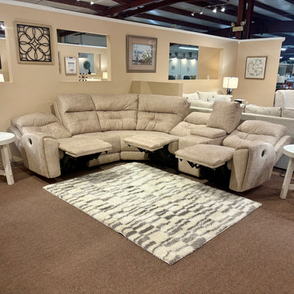 Cobblestone Power Reclining Sectional