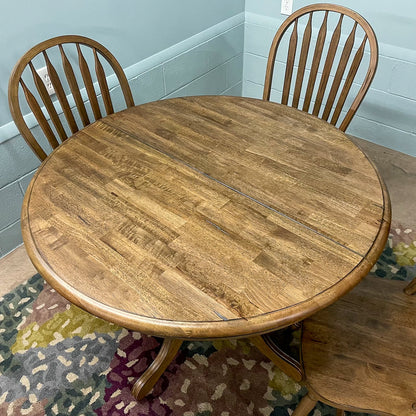 Rustic Chenille Table & 4 Chairs