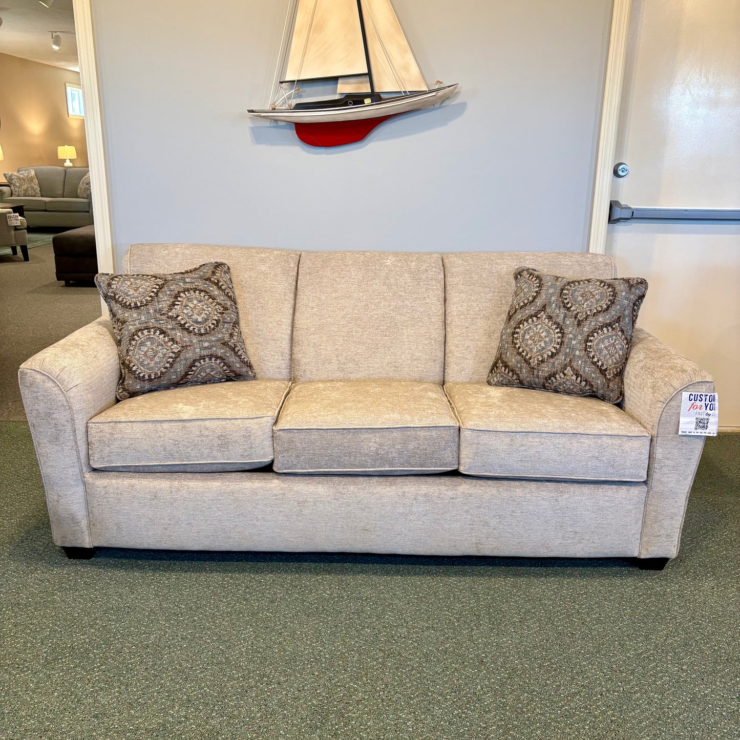 Smyrna Brevard Wheat Sofa Queen Sleeper