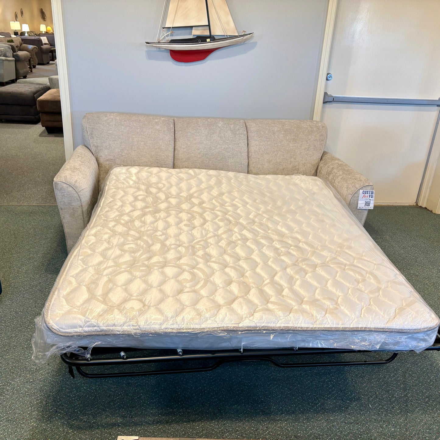 Smyrna Brevard Wheat Sofa Queen Sleeper