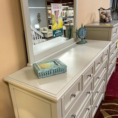 Moe Grey Triple Dresser & Mirror