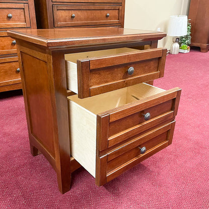 Moe Cherry 2-Drawer Nightstand