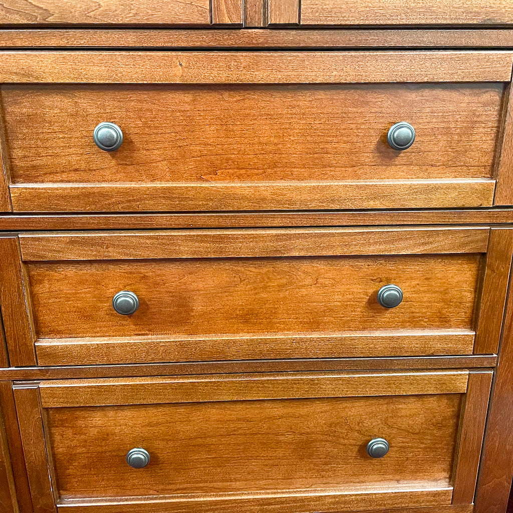 Moe Cherry Triple Dresser & Mirror