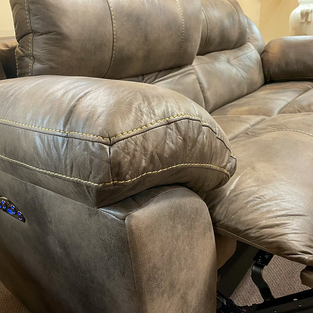 Amity Dusty Power Reclining & Power Headrest Sofa
