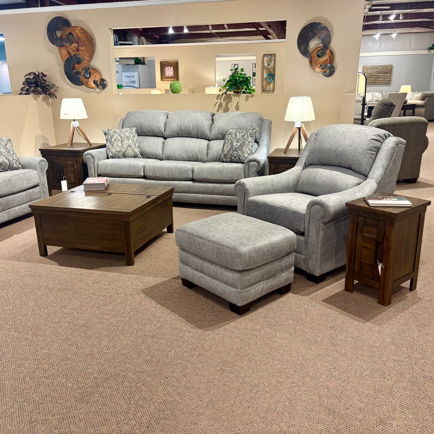 Dawson Cobble Stone Ottoman