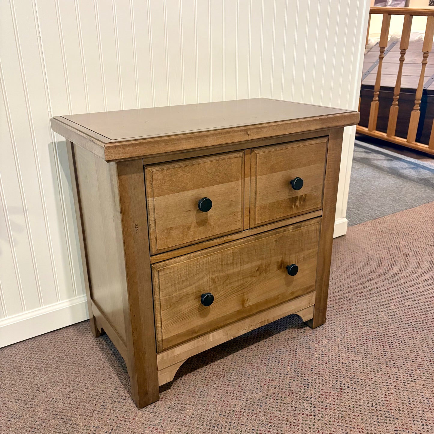 Cool Maple Farmhouse Nightstand