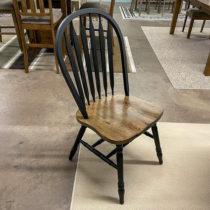 Black Chenille Table & 4 Chairs