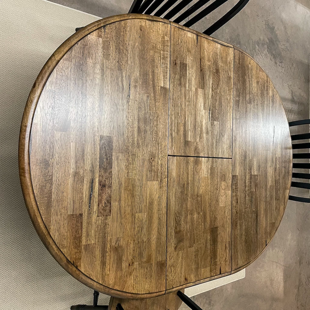 Black Chenille Table & 4 Chairs