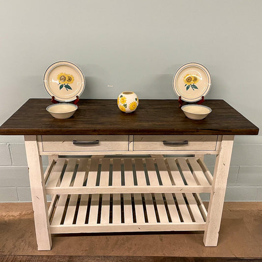 White Farmhouse Server