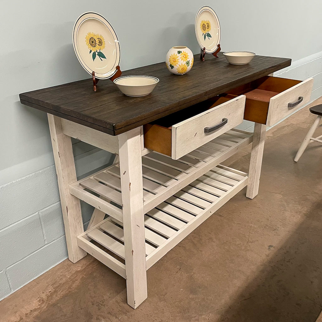 White Farmhouse Server