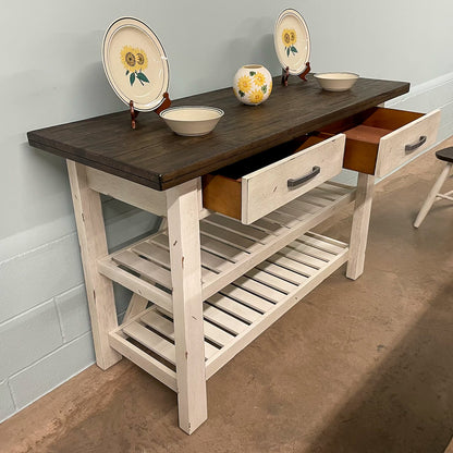 White Farmhouse Server