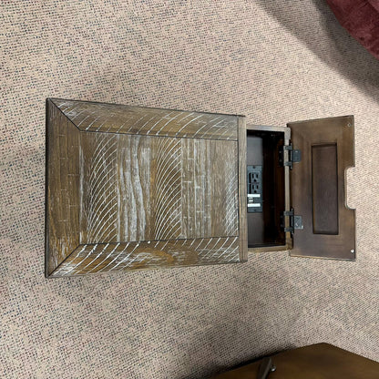 Joy Chairside End Table with USB Ports & Outlets