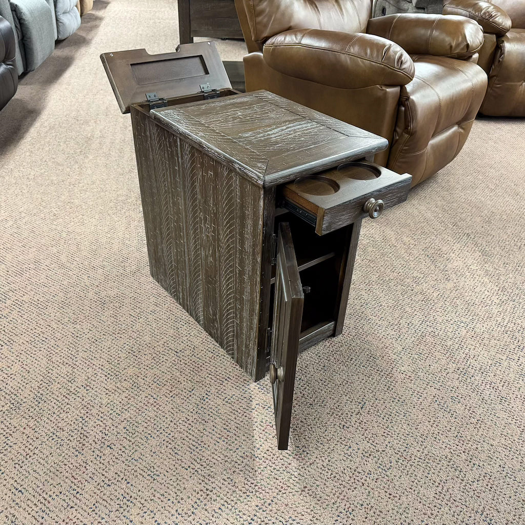 Joy Chairside End Table with USB Ports & Outlets