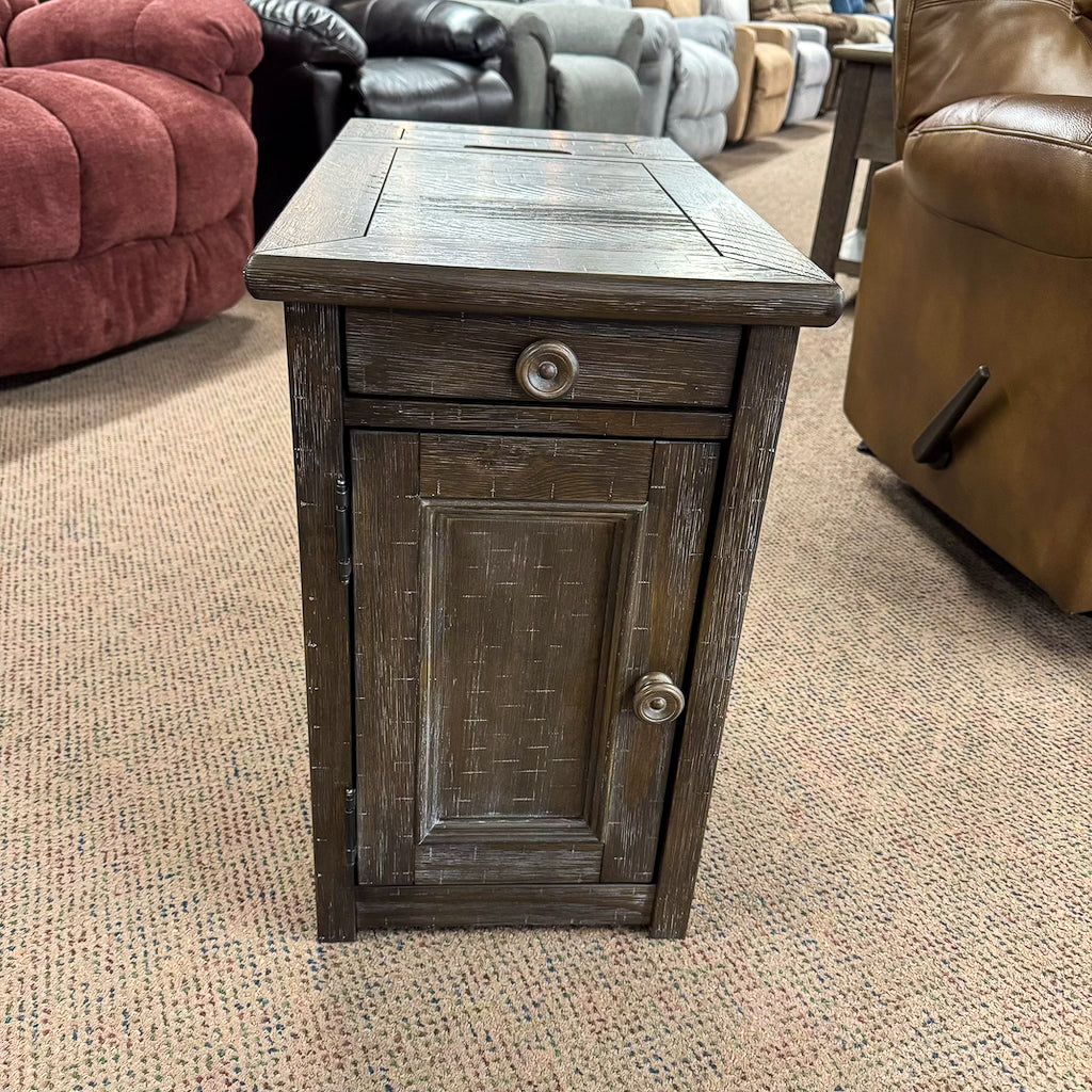 Joy Chairside End Table with USB Ports & Outlets