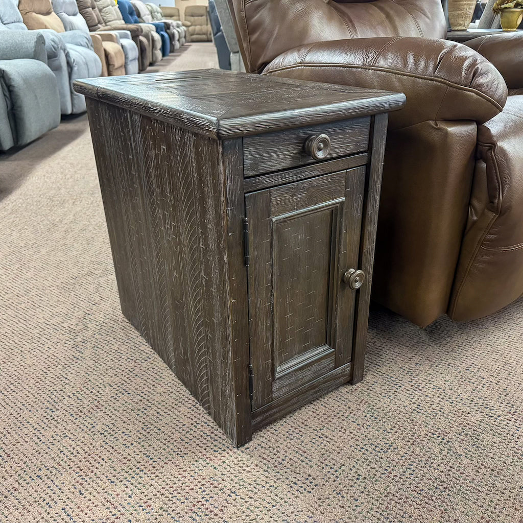 Joy Chairside End Table with USB Ports & Outlets