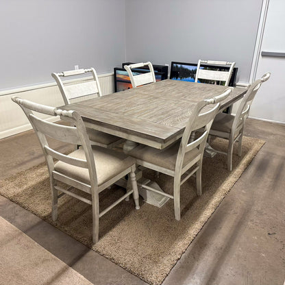 Trestle Table & 6 Chairs