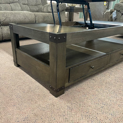 Stoneford Coffee Table with Lift Top & 2 End Tables