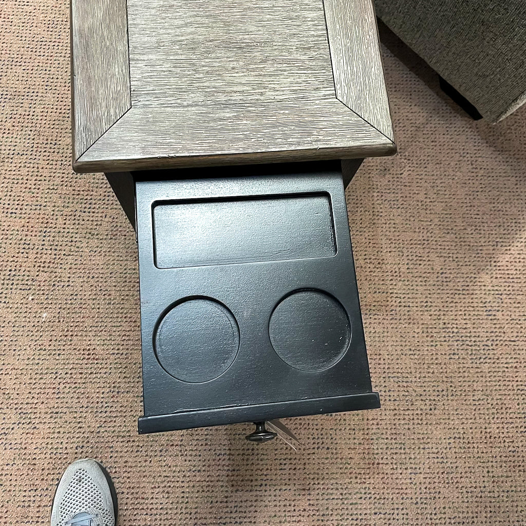 Stromberg Chairside End Table with USB Ports & Outlets