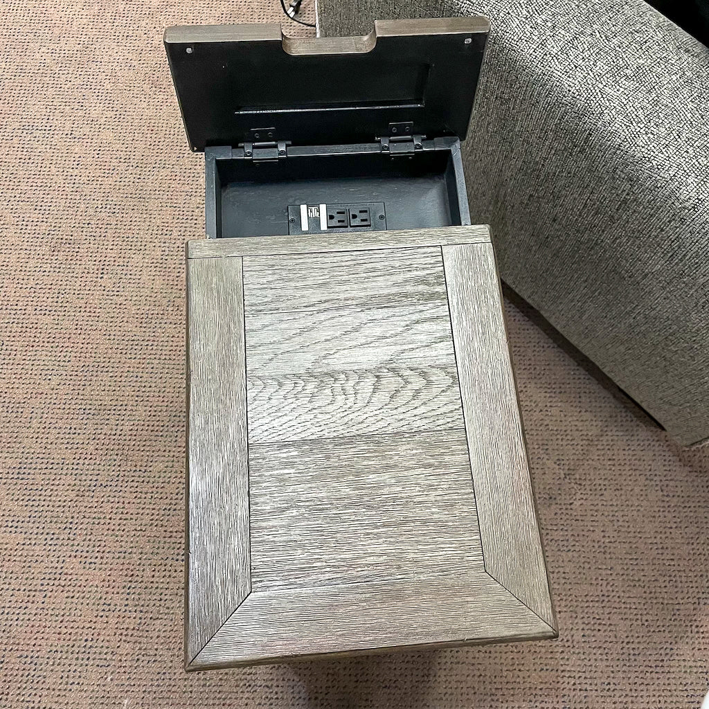 Stromberg Chairside End Table with USB Ports & Outlets
