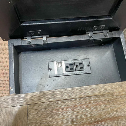 Stromberg Chairside End Table with USB Ports & Outlets