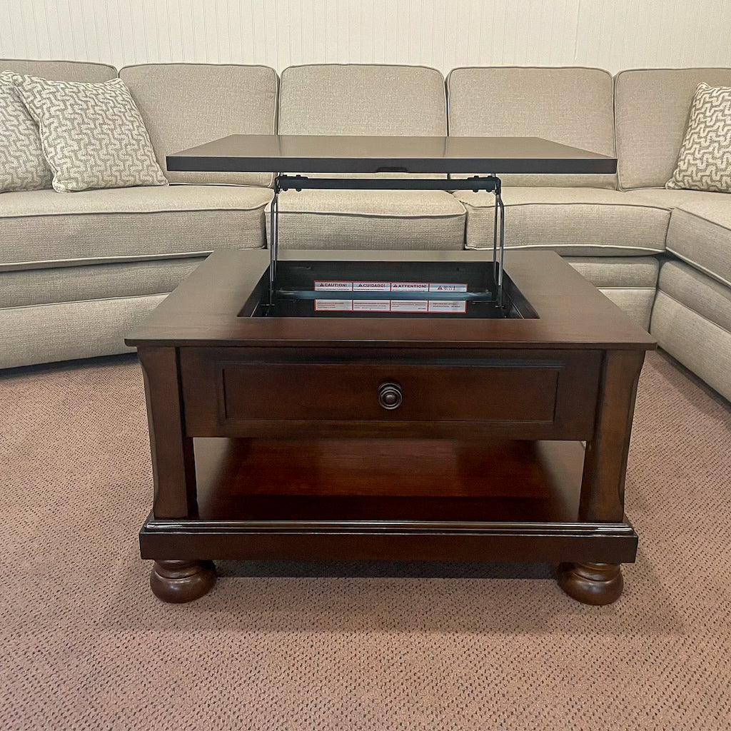 Saddlebrook Coffee Table with Lift Top and 2 End Tables