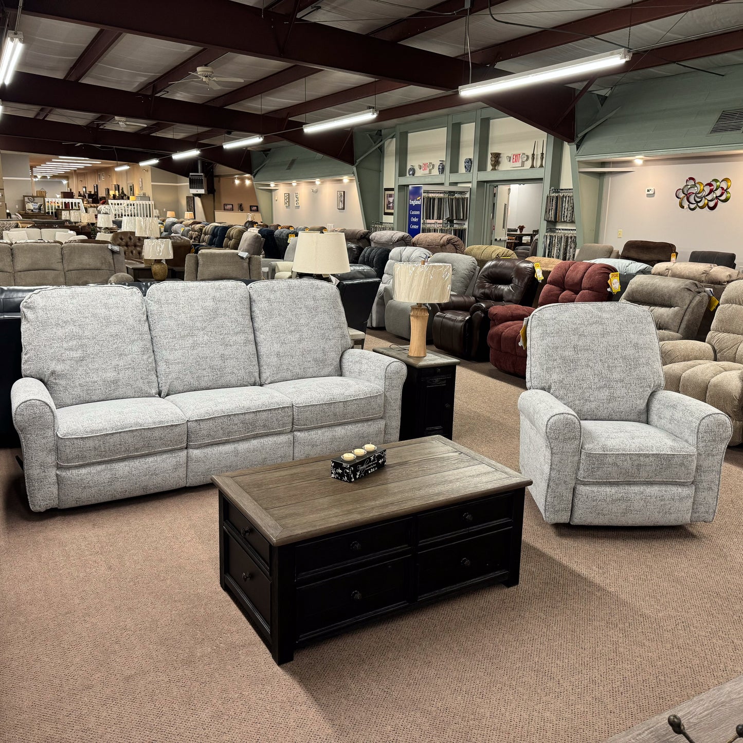 Josey Fog Reclining Sofa