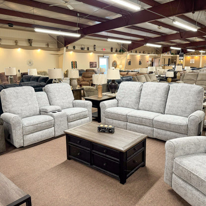 Josey Fog Rocker Reclining Loveseat