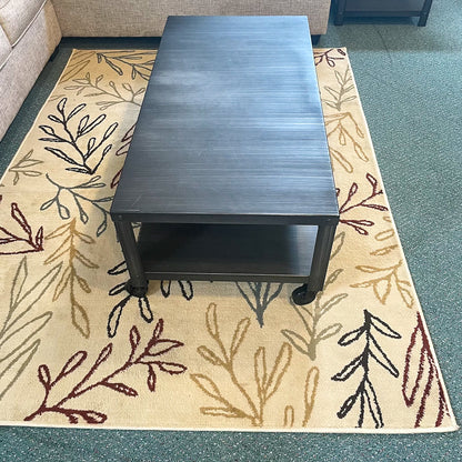 Metal Coffee Table & 2 End Tables