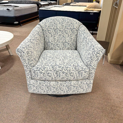 Darby Swivel Lapis Chair