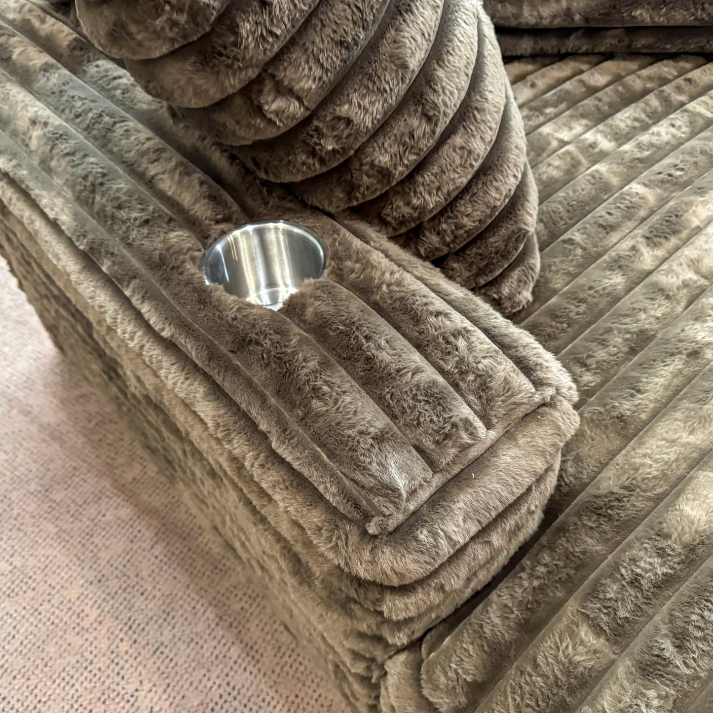 Chocolate Casual Chaise Accent Chair with Throw Pillows Chair