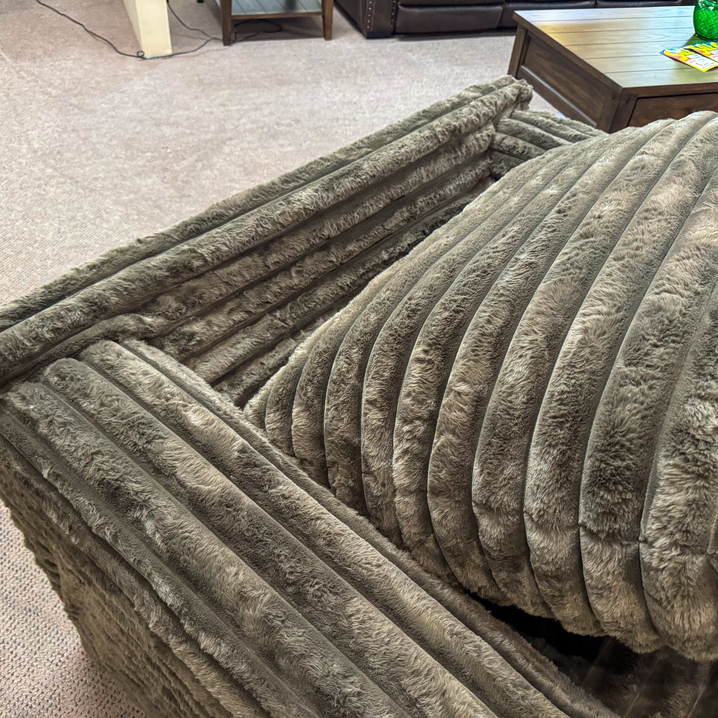 Chocolate Casual Chaise Accent Chair with Throw Pillows Chair