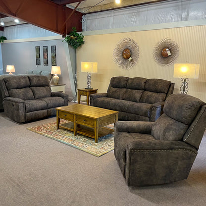 Emerald Wrangler Chocolater Reclining Sofa