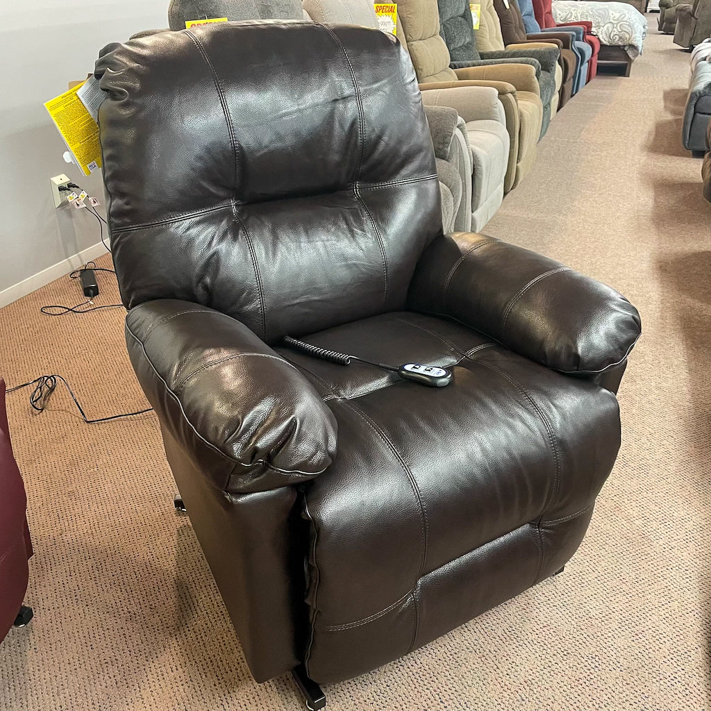 Zaynah Walnut Leather Lift Chair