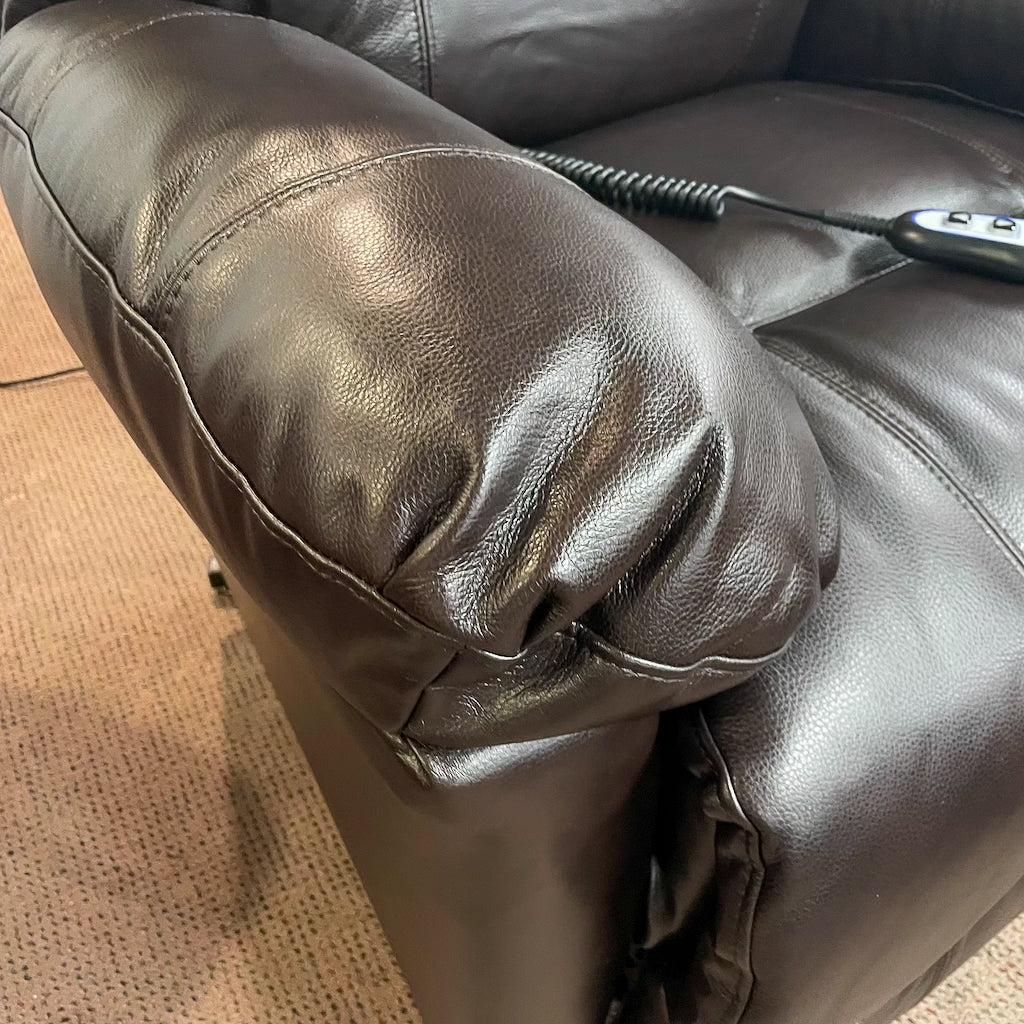 Zaynah Walnut Leather Lift Chair