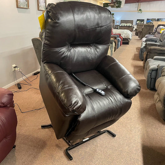 Zaynah Walnut Leather Lift Chair