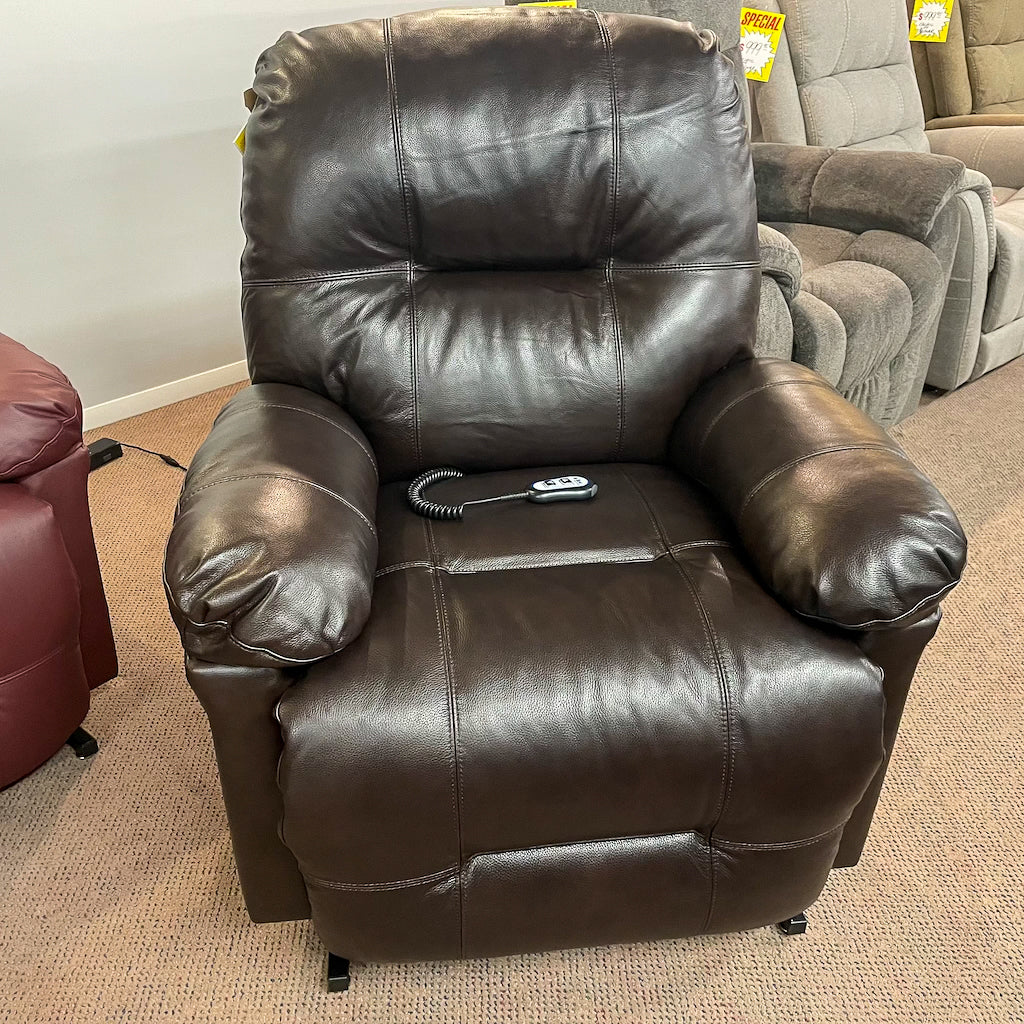Zaynah Walnut Leather Lift Chair