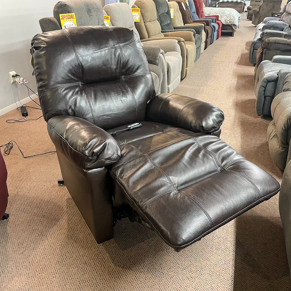 Zaynah Walnut Leather Lift Chair