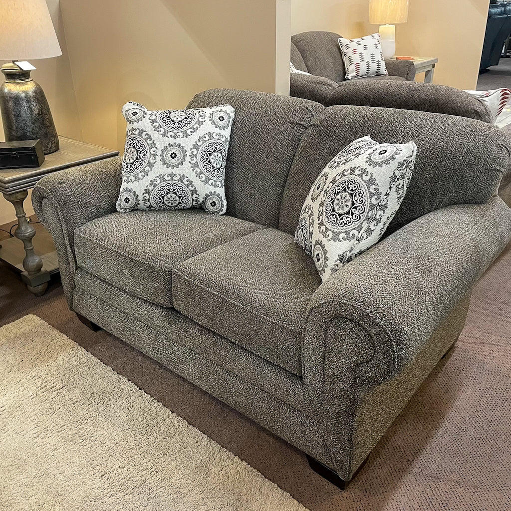 Monroe Urban Walnut Loveseat